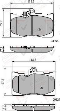 Comline ADB31605 - Kit de plaquettes de frein, frein à disque cwaw.fr