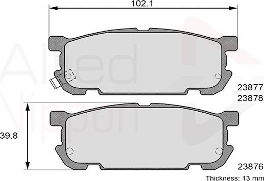 Comline ADB31207 - Kit de plaquettes de frein, frein à disque cwaw.fr