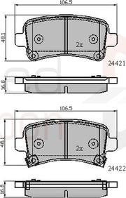 Comline ADB31795 - Kit de plaquettes de frein, frein à disque cwaw.fr