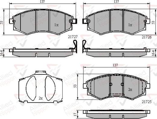 Comline ADB31779 - Kit de plaquettes de frein, frein à disque cwaw.fr