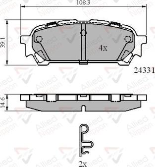 Comline ADB31775 - Kit de plaquettes de frein, frein à disque cwaw.fr