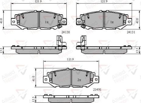 Comline ADB3835 - Kit de plaquettes de frein, frein à disque cwaw.fr