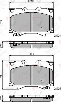 Comline ADB3831 - Kit de plaquettes de frein, frein à disque cwaw.fr