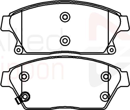 Comline ADB32037 - Kit de plaquettes de frein, frein à disque cwaw.fr