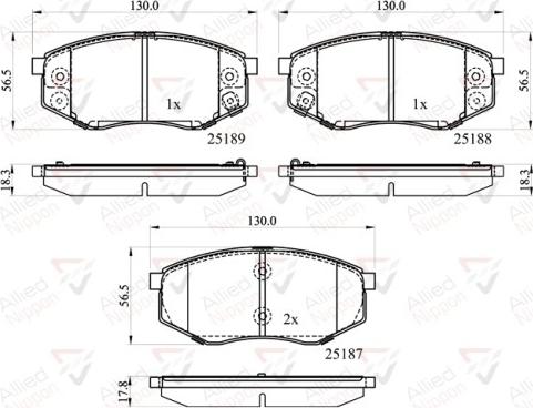 Comline ADB32194 - Kit de plaquettes de frein, frein à disque cwaw.fr