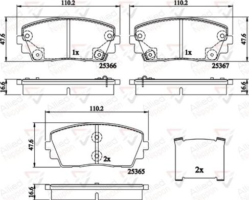 Comline ADB32159 - Kit de plaquettes de frein, frein à disque cwaw.fr