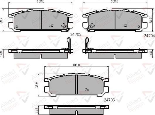 Comline ADB3218 - Kit de plaquettes de frein, frein à disque cwaw.fr