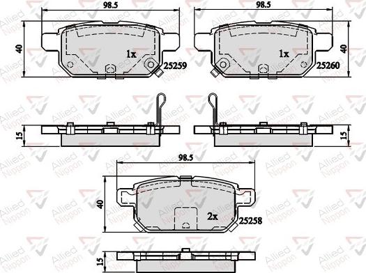 Comline ADB32128 - Kit de plaquettes de frein, frein à disque cwaw.fr