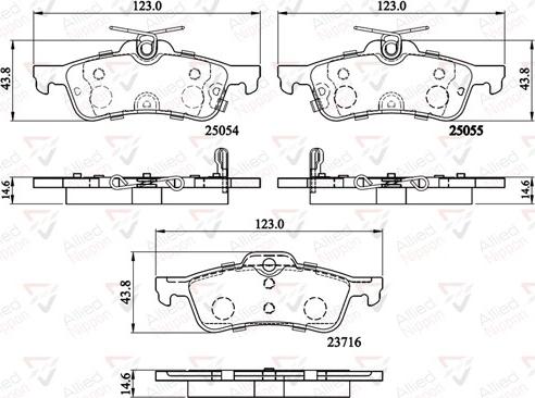 Comline ADB32204 - Kit de plaquettes de frein, frein à disque cwaw.fr