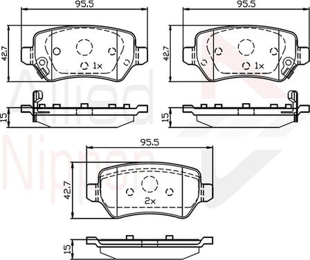 Comline ADB32239 - Kit de plaquettes de frein, frein à disque cwaw.fr