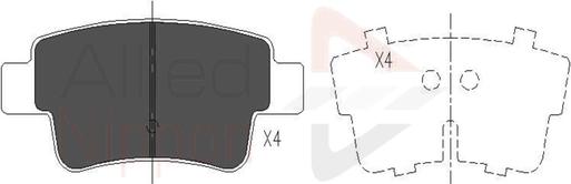 Comline ADB26012 - Kit de plaquettes de frein, frein à disque cwaw.fr