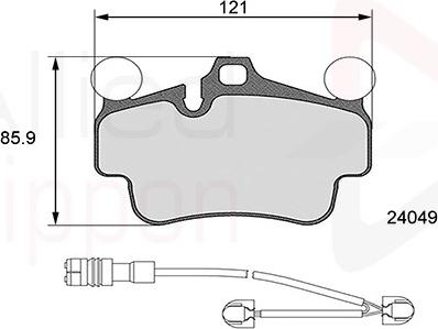 Comline ADB26127 - Kit de plaquettes de frein, frein à disque cwaw.fr