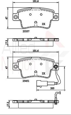 Comline ADB21528 - Kit de plaquettes de frein, frein à disque cwaw.fr