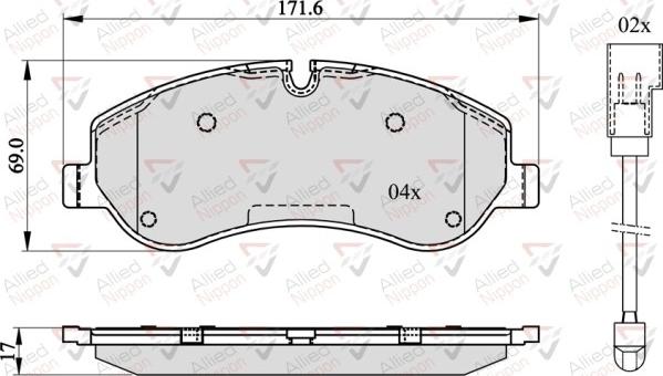 Comline ADB22142 - Kit de plaquettes de frein, frein à disque cwaw.fr