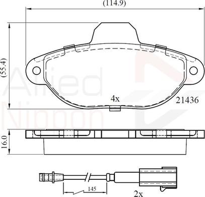 Comline ADB22383 - Kit de plaquettes de frein, frein à disque cwaw.fr