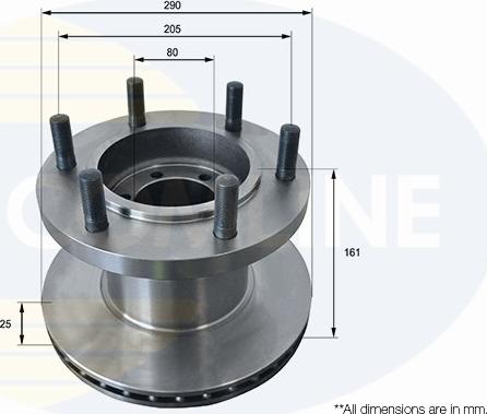 Comline ADC9146V - Disque de frein cwaw.fr