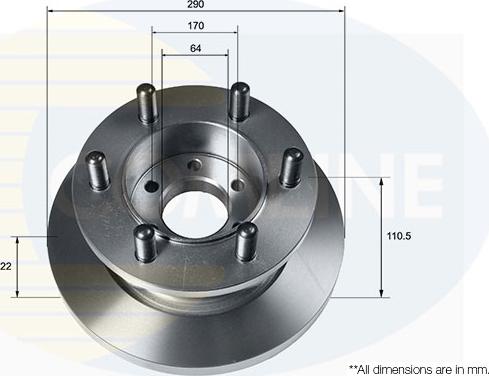 Comline ADC9128 - Disque de frein cwaw.fr