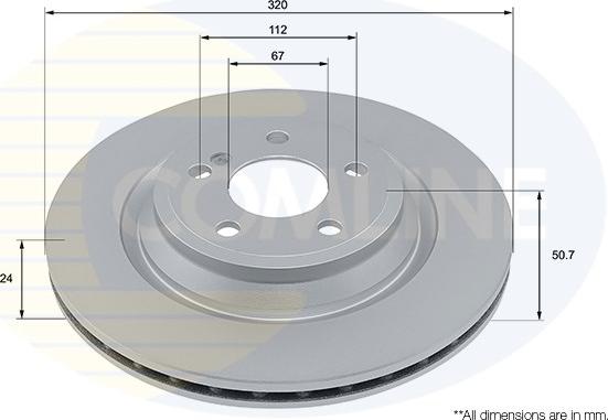 Comline ADC4090V - Disque de frein cwaw.fr