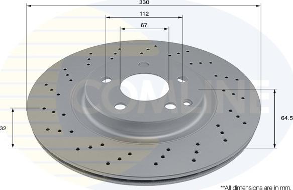 Comline ADC4051V - Disque de frein cwaw.fr