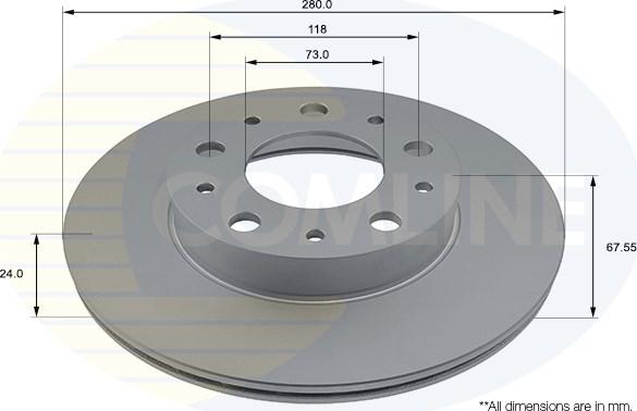 Comline ADC4002V - Disque de frein cwaw.fr