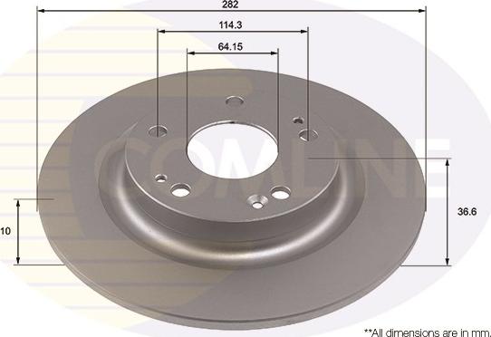 Comline ADC4032 - Disque de frein cwaw.fr