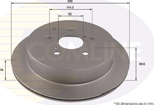 Comline ADC4073V - Disque de frein cwaw.fr