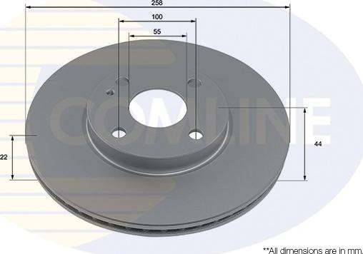 Comline ADC5005V - Disque de frein cwaw.fr