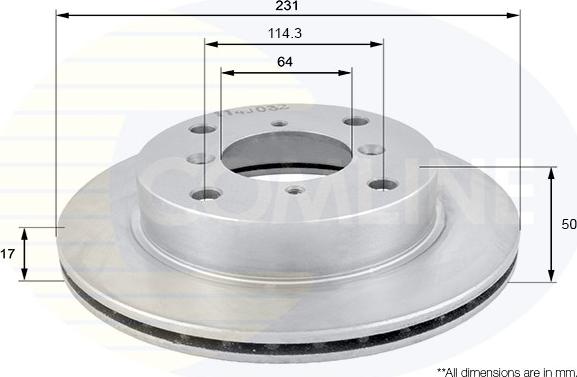 Comline ADC0906V - Disque de frein cwaw.fr