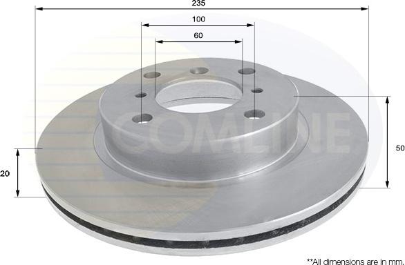 Comline ADC0908V - Disque de frein cwaw.fr