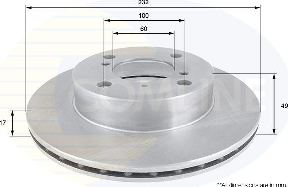 Comline ADC0916V - Disque de frein cwaw.fr