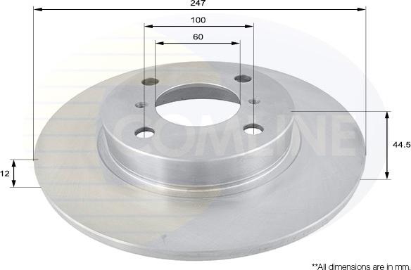 Comline ADC0918 - Disque de frein cwaw.fr