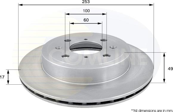 Comline ADC0920V - Disque de frein cwaw.fr