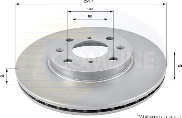 Comline ADC0922V - Disque de frein cwaw.fr