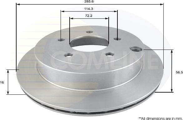 Comline ADC0453V - Disque de frein cwaw.fr