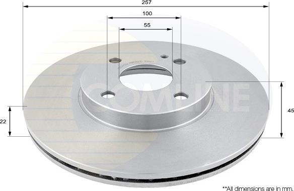 Comline ADC0413V - Disque de frein cwaw.fr