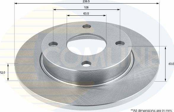 Comline ADC0436 - Disque de frein cwaw.fr