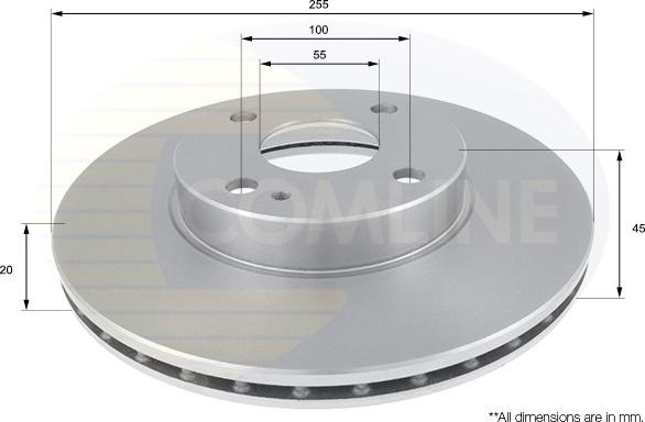 Comline ADC0432V - Disque de frein cwaw.fr