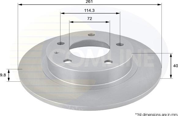 Comline ADC0421 - Disque de frein cwaw.fr