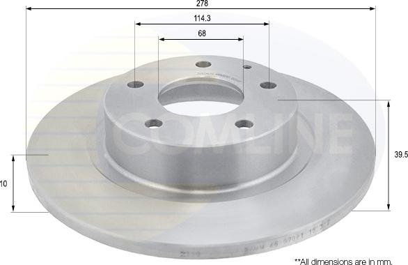 Comline ADC0474 - Disque de frein cwaw.fr