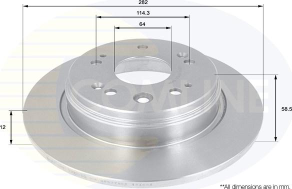 Comline ADC0545 - Disque de frein cwaw.fr