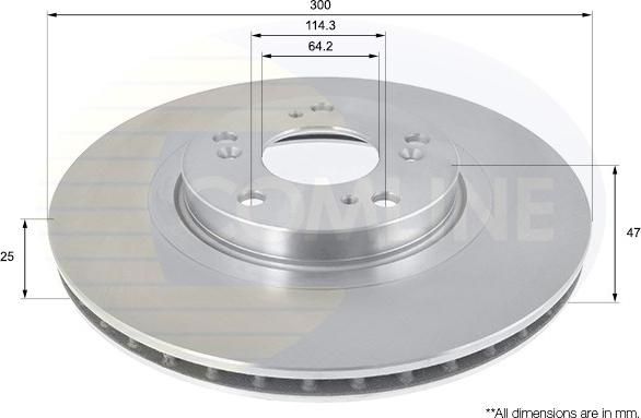 Comline ADC0541V - Disque de frein cwaw.fr