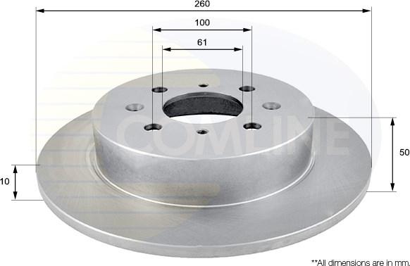 Comline ADC0543 - Disque de frein cwaw.fr