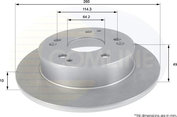 Comline ADC0542 - Disque de frein cwaw.fr