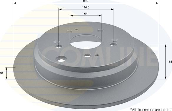 Comline ADC0561 - Disque de frein cwaw.fr