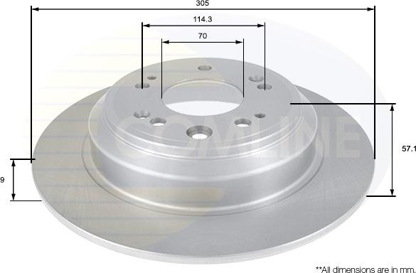 Comline ADC0567 - Disque de frein cwaw.fr