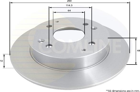 Comline ADC0516 - Disque de frein cwaw.fr