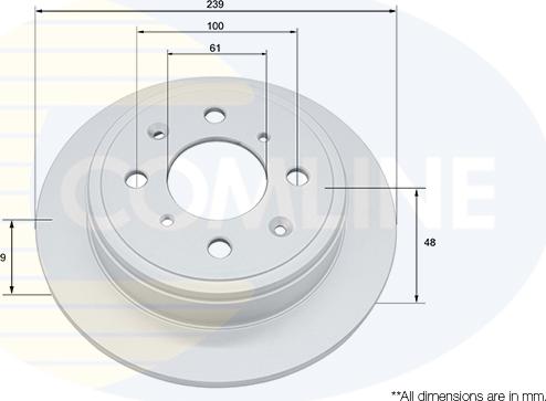 Comline ADC0510 - Disque de frein cwaw.fr