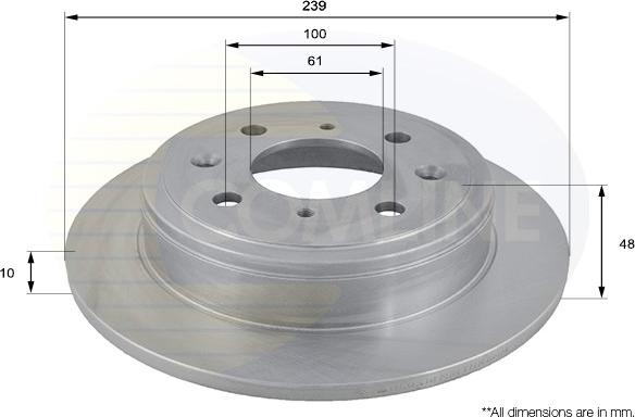 Comline ADC0518 - Disque de frein cwaw.fr