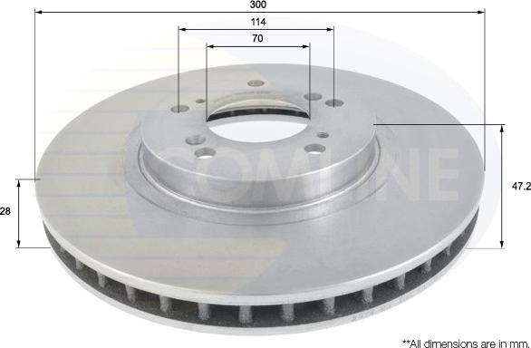 Comline ADC0539V - Disque de frein cwaw.fr