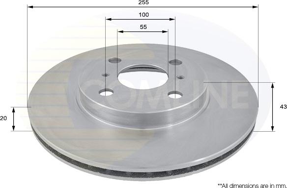 Comline ADC0194V - Disque de frein cwaw.fr